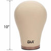 Picture of GEX 20"-24" Cork Canvas Block Head Mannequin Head Wig Display Styling Head With Mount Hole 23.5"