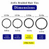 Picture of AwEx Strong Hair Ties,72 PCS,4 mm(0.16 inch) Thick,140 mm(5.5 inches) Long Hair Bands,No Metal Hair Elastics,No Pull Ponytail Holder