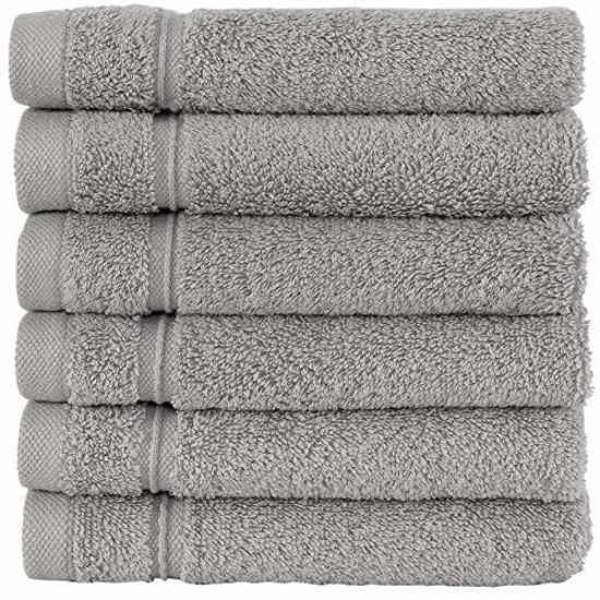 GetUSCart Qute Home Washcloths 6 Pack 13 x 13 inches Super