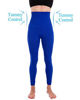 Picture of Homma Activewear Thick High Waist Tummy Compression Slimming Body Leggings Pant (Large, Royal)