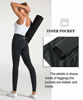 Picture of Dragon Fit High Waist Yoga Leggings with 3 Pockets,Tummy Control Workout Running 4 Way Stretch Yoga Pants (Large, Charcoal Gray)