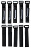 Picture of Reusable Cinch Straps 1.5" x 15" - 10 Pack, Multipurpose Strong Gripping, Quality Hook and Loop Securing Straps (Black)