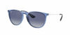 Picture of Ray-Ban Women's RB4171 Erika Sunglasses, Blue/Light Grey Dark Blue Gradient, 54 mm