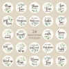 Picture of Gooji Baby Monthly Stickers - Premium Greenery Baby Milestone Stickers for Newborns - 24 pcs Cute Botanical Month Stickers for Baby Girl and Boy - 4 x 4-inch Different Stickers for Monthly Photoshoot