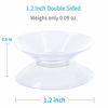 Picture of Pawfly 20 Pack Double Sided Suction Cups 1.2 Inch Clear PVC Plastic Sucker for Glass Table Mirror