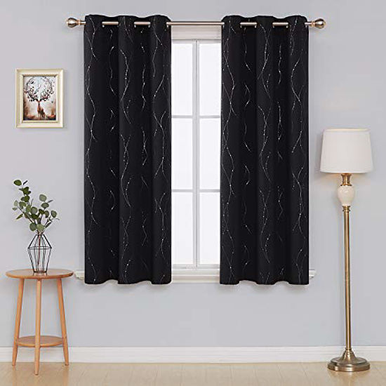  Deconovo Grey Blackout Curtains, Curtains 63 Inch