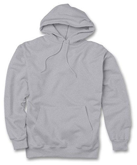 Picture of Hanes mens 9.7 oz. Ultimate Cotton 90/10 Pullover Hood(F170)-Oxford Gray-S