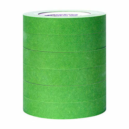 Picture of FROGTAPE 240659 Multi-Surface Painter's Tape with PAINTBLOCK, Medium Adhesion, 0.94 Inches x 60 Yards, Green, 6 Rolls
