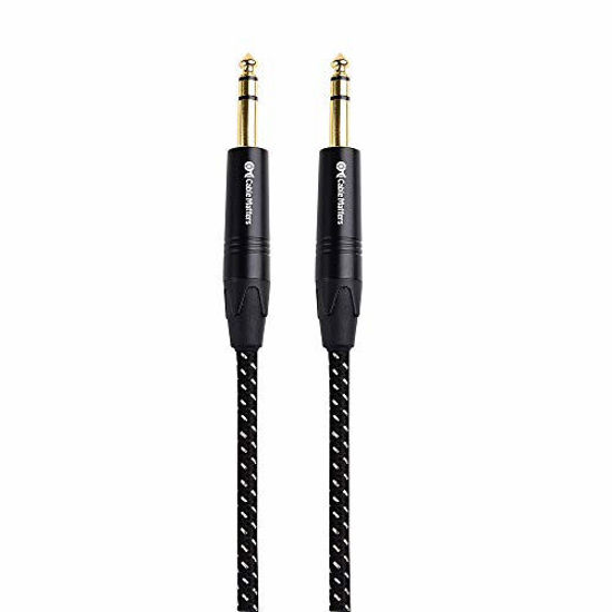 Picture of Cable Matters Premium Braided Balanced 1/4 Inch TRS Cable (1/4 to 1/4 Cable) - 6 Feet