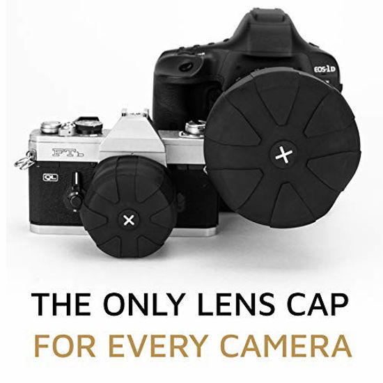 Picture of KUVRD Universal Lens Cap 2.0 - Fits 99% DSLR Lenses, Element Proof, Lifetime Coverage, Micro & Magnum (Bundle), 4-Pack