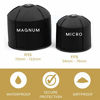 Picture of KUVRD Universal Lens Cap 2.0 - Fits 99% DSLR Lenses, Element Proof, Lifetime Coverage, Micro & Magnum (Bundle), 4-Pack