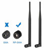 Picture of Bingfu 4G LTE Cellular Trail Camera Antenna 5dBi RP-SMA Male Antenna (2-Pack) Compatible with 4G LTE Cellular Trail Camera Game Camera Wildlife Hunting Camera Outdoor Mobile Security Camera