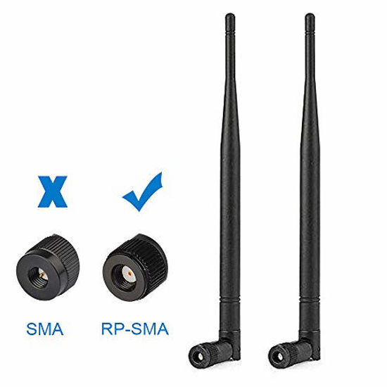 Picture of Bingfu 4G LTE Cellular Trail Camera Antenna 5dBi RP-SMA Male Antenna (2-Pack) Compatible with 4G LTE Cellular Trail Camera Game Camera Wildlife Hunting Camera Outdoor Mobile Security Camera