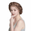 Picture of Satin Cap Single Layer Sleeping Hat for Long Hair Hair Bonnets for Women 