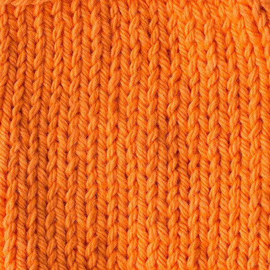 Picture of Lily Sugar 'N Cream Super Size Solid Yarn, 4oz, Gauge 4 Medium, 100% Cotton - Hot Orange - Machine Wash & Dry