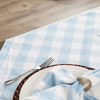 Picture of DII Buffalo Check Collection Classic Tabletop, Tablecloth, 70" Round, Light Blue & White