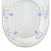 Picture of Bidet Toilet Seat Bumper for Bidet Attachment with Strong Adhesive White 4PACK