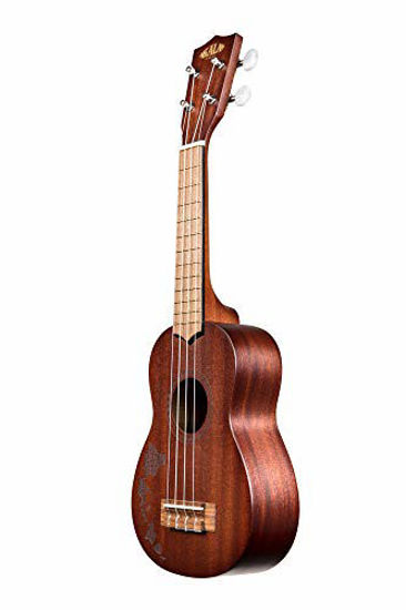 Picture of Kala 15S Satin Mahogany Ukulele with Hawaiian Island Laser Etching (KA-15S-H1)