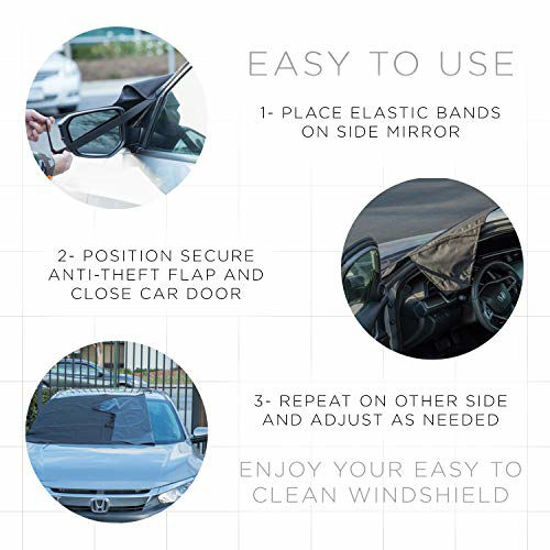 Car Windshield Snow Cover Ice Shield FrostGuard Window Shade Fits  Mercedes-Benz