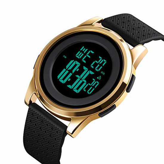 Slim waterproof digital store watch