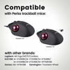 Picture of Perixx Peripro-303GR Small Trackball, 1.34 Inches Replacement Ball for Perimice and M570, Glossy Red (18021)