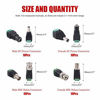 Picture of Hilitchi 40 Pcs (10 Pairs x Male + 10 Pairs x Female) 5.5mm x 2.1mm Female Male DC Power Connector, BNC Male Balun Connector for Led Strip CCTV Security Camera Cable Wire Ends Plug Barrel Adapter