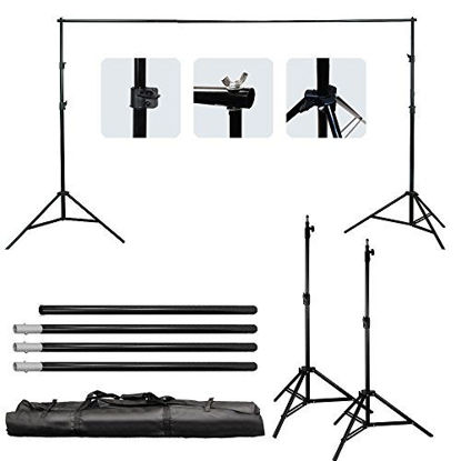 Picture of LimoStudio Photo Video Studio 10Ft Adjustable Muslin Background Backdrop Support System Stand, AGG1112