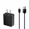 Picture of USB Micro Charger Compatible Samsung Galaxy Note, Tab A, E, S2, 3, 4, 7.0" 8.0" 9.6" 9.7" 10.1", SM-T280/ 350/580/ 560/530 Tablet, Phone Galaxy J8, J7, J6, S7, S6, S5 with 5 FT Charging Cable Cord