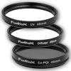 Picture of Fotodiox Filter Kit, UV, Circular Polarizer, Soft Diffuser, 49mm for Canon, Nikon, Sony, Olympus, Pentax, Panasonic Camera Lenses.