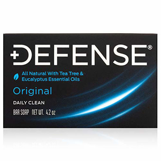 Picture of Defense Soap 4 Ounce Bar (Pack of 2) - 100% Natural and Herbal Pharmaceutical Grade Tea Tree Oil