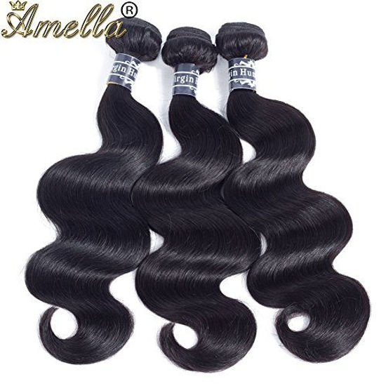 Loose Wave Bundles with Closure Brazilian Virgin Hair 100% Unprocessed  Human Hair Bundles with Lace Closure Free Part (18 20 22+16) Natural Color