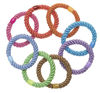 Picture of L. Erickson Grab & Go Ponytail Holders, Spring, Set of Eight - Exceptionally Secure with Gentle Hold