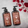 Picture of Beard Wash & Beard Conditioner Set w/Argan & Jojoba Oils - Softens & Strengthens - Natural Sandalwood Scent - Beard Shampoo w/Beard Oil (17oz)