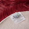 Picture of Ashler Soft Faux Sheepskin Fur Chair Couch Cover Area Rug for Bedroom Floor Sofa Living Room Dark Red 2 x 6 Feet