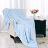 Picture of Exclusivo Mezcla Soft Flannel Fleece Velvet Plush Throw Blanket - 50" x 60" (Ice Blue)