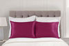 Picture of ShopBedding Luxury Satin Pillowcase for Hair - Standard Satin Pillowcase with Zipper, Raspberry (1 per Pack) - Blissford