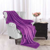 Picture of Exclusivo Mezcla Flannel Fleece Velvet Plush Soft Throw Blanket - 50" x 60" ( Purple)