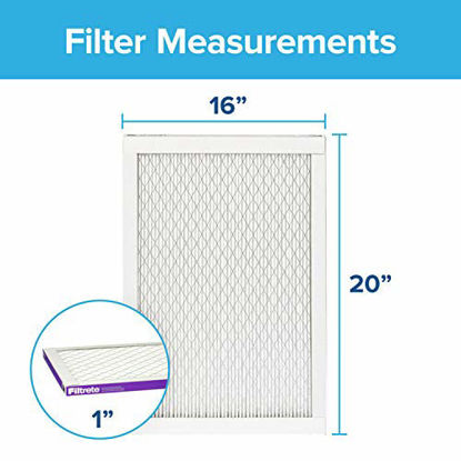 Picture of Filtrete 16x20x1, AC Furnace Air Filter, MPR 1500, Healthy Living Ultra Allergen, 6-Pack (exact dimensions 15.69 x 19.69 x 0.78)