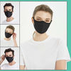 Picture of Fashion Mouth Protection Unisex Washable and Reusable Cotton Warm Face Protection with Adjustable Bridge Design (3-Pack Black)