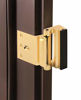 Picture of Defender Security U 11442 Door Reinforcement Lock - Add Extra, High Security to Your Home and Prevent Unauthorized Entry - 3 Stop, Aluminum Construction (Brass Finish)