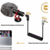 Picture of 3.5mm TRS to TRRS Microphone Cable, Ancable 1/8 Male to Male Coiled Right Angle Mic Cord Compatible iPhone, Smartphone, Tablets with Rode SC7, VideoMic, VideoMicro Go, BOYA and More External Mic