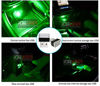 Picture of ICBEAMER [Color: Green Universal USB Interface Plug-in Miniature Night Light LED Car Interior Trunk Ambient Atmosphere