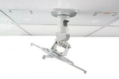 Picture of Amer AMRDCP100KIT Ceiling Mount, 30 kg, 360 °, 0-180 °, White, 61 mm