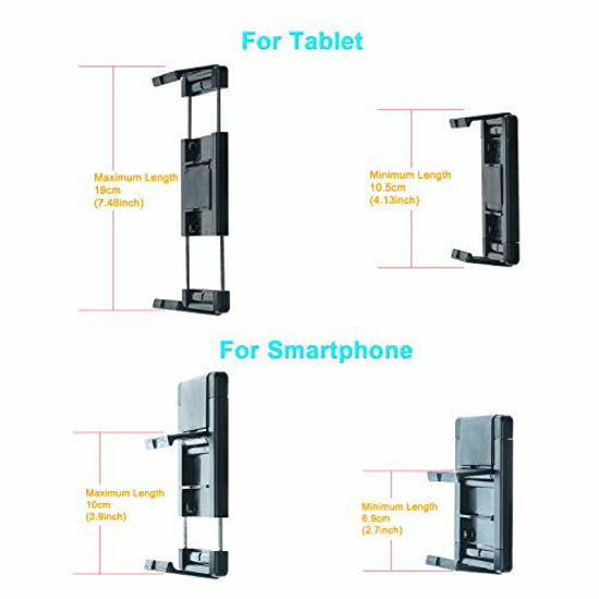 Picture of Car Mount Holder, TFY Car Headrest Mount Holder for Phones and Tablets, Compatible with 5 to 10.5 Inch Screens Devices