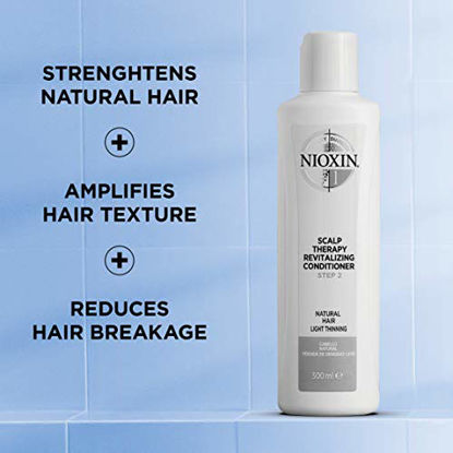 Picture of Nioxin System 1 Scalp Therapy Conditioner for Natural Hair with Light Thinning, 16.9 oz