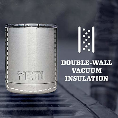 Picture of YETI Rambler 10 oz Lowball, Vacuum Insulated, Stainless Steel with Standard Lid, Pacific Blue