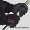 Picture of DEX FIT Warm Fleece Work Gloves NR450, Comfort Spandex Stretch Fit, Power Grip, Lightweight & Thin, Durable Water Based Nitrile Rubber Coating, Machine Washable, Black Small 3 Pairs