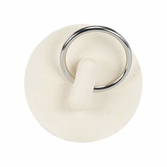 Picture of Danco 1-1/4-Inch Rubber Drain Stopper, White, Carded, 80225