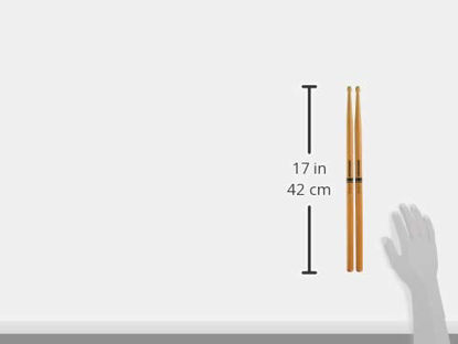 Picture of ProMark ActiveGrip Rebound 5B Drumsticks, Acorn Tip, Clear (R5BAGC)