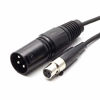 Picture of SiYear 3 Pin XLR Male Plug to 3 Socket Female Mini XLR Pro Lapel Microphone Cable -TA3-XLR Cable65CM/25 inch))